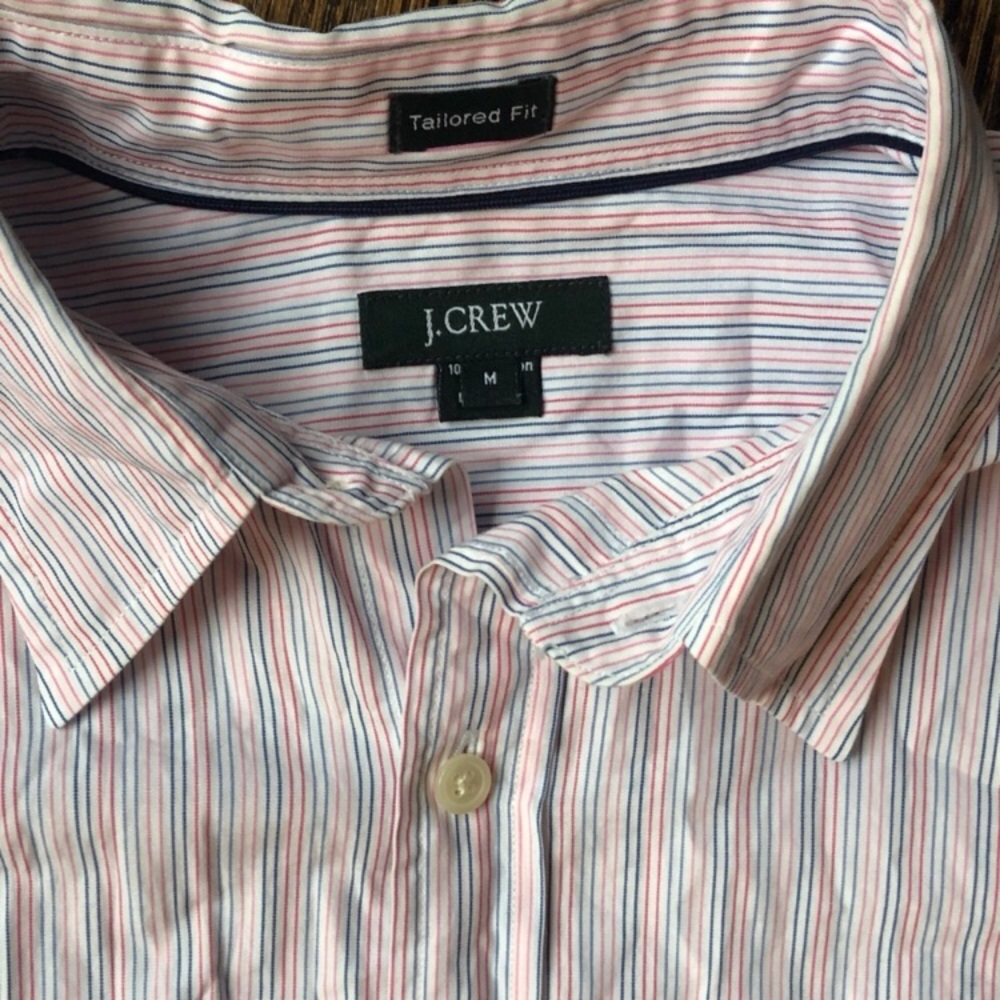 J. Crew pin stripe shirt. SzM. Excellent condition